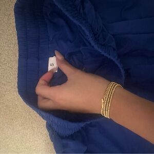 blue butterfly shorts